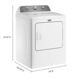 MAYTAG MGD4500MW Gas Wrinkle Prevent Dryer - 7.0 cu. ft.- Free Delivery, Installation, Gas Flex Line and Removal of old dryer