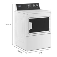 MAYTAG MEDP586KW Commercial-Grade Electric Residential Dryer - 7.4 cu. ft.- 5 Years Parts and Labor Guarantee-Free Delivery, Installation, Power Cord and Removal of old dryer